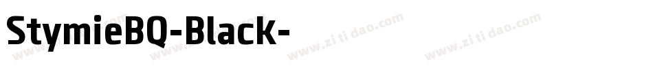 StymieBQ-Black字体转换
