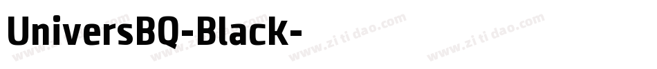 UniversBQ-Black字体转换
