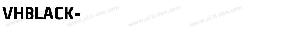 VHBLACK字体转换