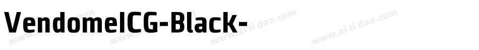 VendomeICG-Black字体转换