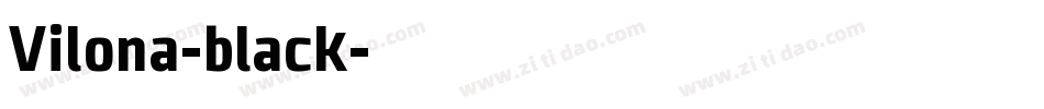 Vilona-black字体转换