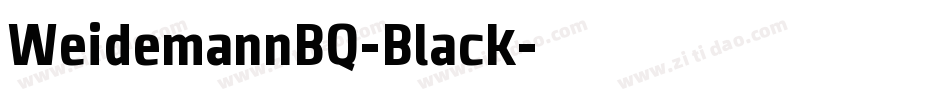 WeidemannBQ-Black字体转换