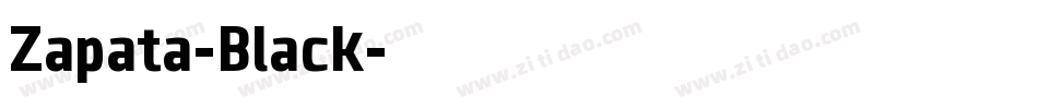 Zapata-Black字体转换