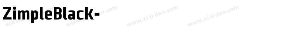 ZimpleBlack字体转换