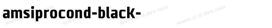 amsiprocond-black字体转换