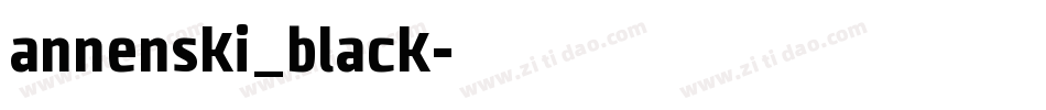 annenski_black字体转换