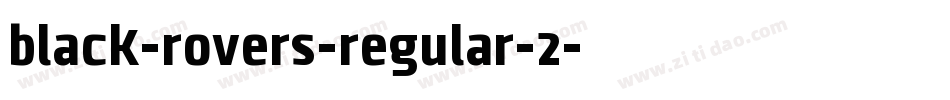 black-rovers-regular-2字体转换