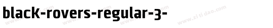 black-rovers-regular-3字体转换