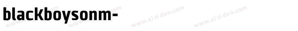 blackboysonm字体转换