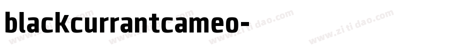 blackcurrantcameo字体转换