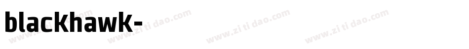 blackhawk字体转换