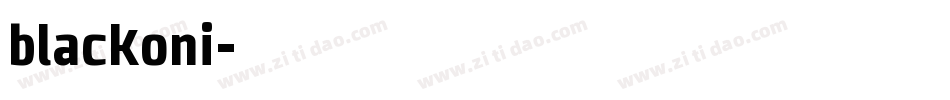 blackoni字体转换