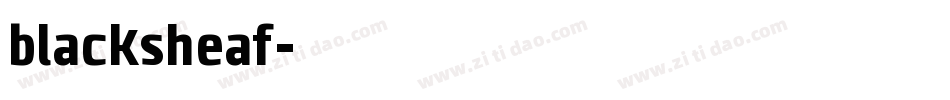 blacksheaf字体转换