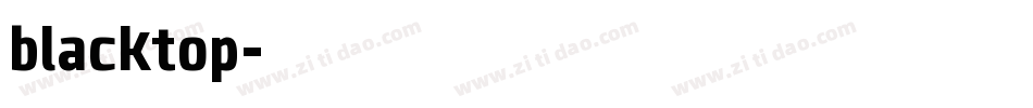 blacktop字体转换