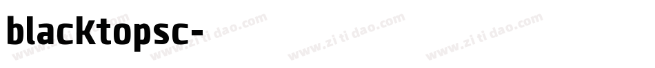 blacktopsc字体转换
