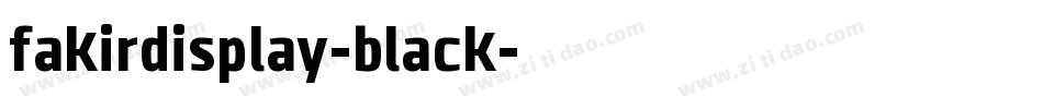 fakirdisplay-black字体转换