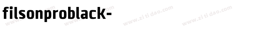 filsonproblack字体转换