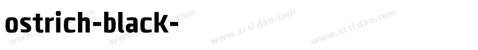 ostrich-black字体转换