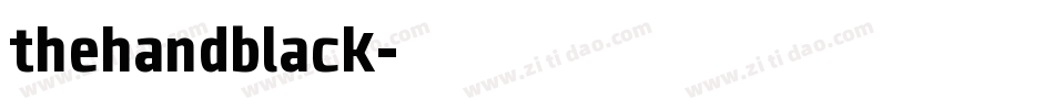 thehandblack字体转换