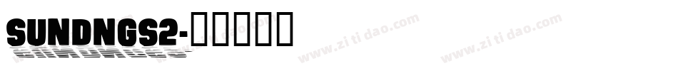 SUNDNGS2字体转换