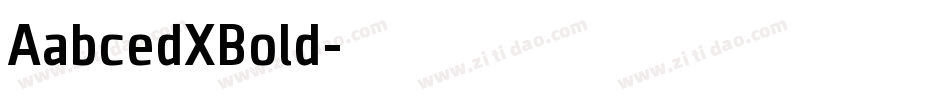 AabcedXBold字体转换