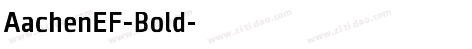 AachenEF-Bold字体转换