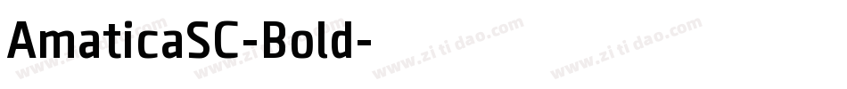 AmaticaSC-Bold字体转换