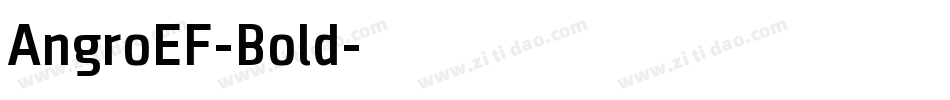 AngroEF-Bold字体转换
