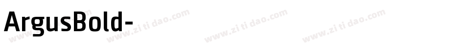ArgusBold字体转换