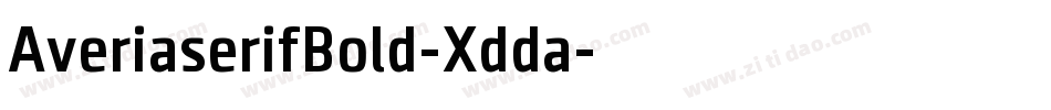 AveriaserifBold-Xdda字体转换