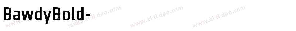 BawdyBold字体转换
