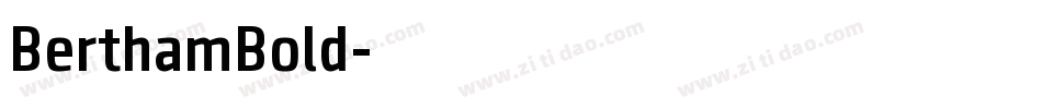 BerthamBold字体转换