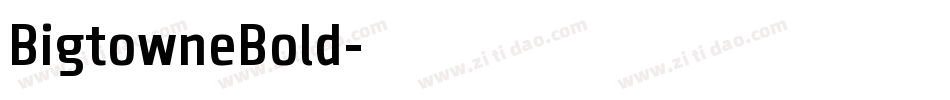 BigtowneBold字体转换