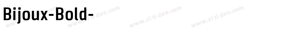 Bijoux-Bold字体转换