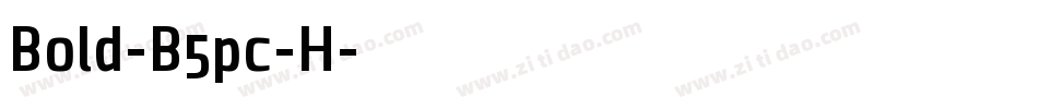 Bold-B5pc-H字体转换