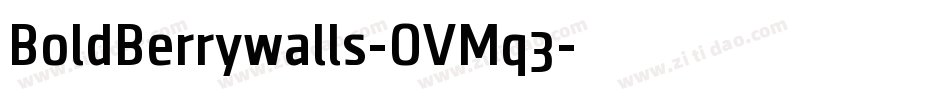BoldBerrywalls-OVMq3字体转换