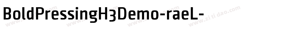 BoldPressingH3Demo-raeL字体转换