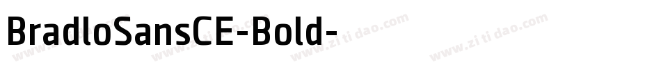 BradloSansCE-Bold字体转换
