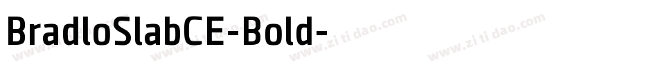 BradloSlabCE-Bold字体转换