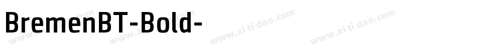 BremenBT-Bold字体转换