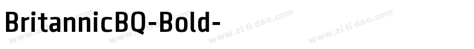 BritannicBQ-Bold字体转换