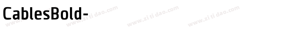 CablesBold字体转换