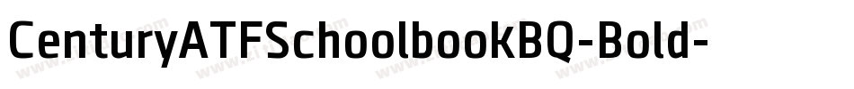CenturyATFSchoolbookBQ-Bold字体转换
