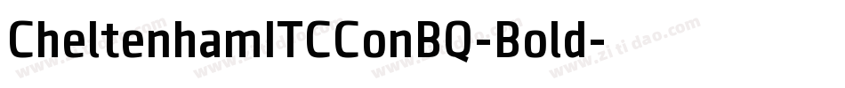 CheltenhamITCConBQ-Bold字体转换