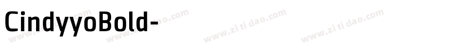 CindyyoBold字体转换