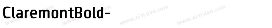 ClaremontBold字体转换