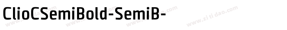 ClioCSemiBold-SemiB字体转换