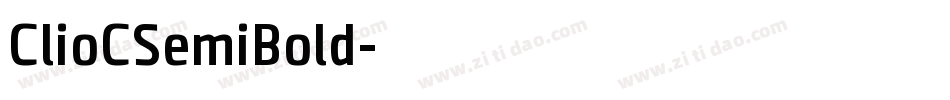 ClioCSemiBold字体转换