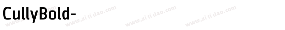 CullyBold字体转换