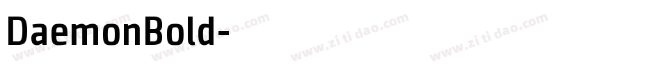 DaemonBold字体转换